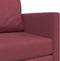 vidaXL - Vloersofa - Bed - 2-in-1 - wijnrood - 124x71x78 - cm - textiel