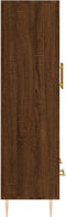 vidaXL - Hoge - kast - 69,5x31x115 - cm - bewerkt - hout - bruin - eikenkleur