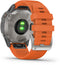 Garmin fēnix 6 - Smartwatch - GPS multi-sport met muziek - Grijs (Oranje)