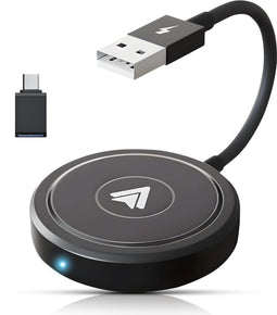CarMe Luxe - Android Auto Dongle - Draadloos - USB-A & USB-C - 5GHz Verbinding - Zwart