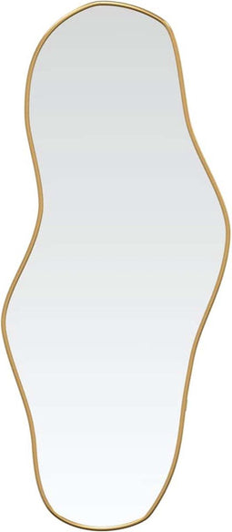 vidaXL - Wandspiegel - 80x35 - cm - goudkleurig