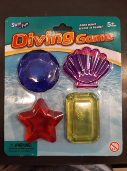 Duik schelpen 4 stuks op kaart