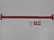 Duikelstang Rood 125 cm + Bevestigingsmateriaal