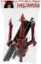 Duivel Trident/drietand vork - 108 cm - rood - plastic - Halloween verkleed accessoires