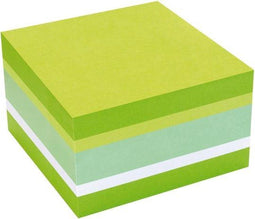 Info sticky notes - 450 vel - 75x75mm - 3 kleuren groen en wit - IN-5654-61