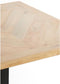Chisa eettafel 80x80x78 cm - mangohout naturel-zwart