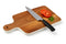 Luxe Houten Snijplank – Snijplanken van Acaciahout - Serveerplank - 21,5 x 33,5 cm