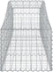 vidaXL - Schanskorven - 12 - st - gewelfd - 200x50x40/60 - cm - gegalvaniseerd - ijzer