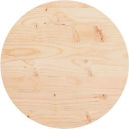 vidaXL - Tafelblad - rond - Ø40x3 - cm - massief - grenenhout