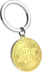Metalmorphose sleutelhanger Bitcoin / Cryptocoin pearl gold finish