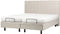 DUKE II - Tweepersoonsbed - Beige - 180 x 200 cm - Polyester
