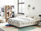 DUKE II - Tweepersoonsbed - Lichtbeige - 160 x 200 cm - Polyester