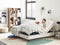 DUKE II - Tweepersoonsbed - Lichtbeige - 160 x 200 cm - Polyester