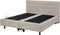 DUKE - Tweepersoonsbed - Beige - 160 x 200 cm - Polyester