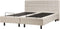 DUKE - Tweepersoonsbed - Lichtbeige - 180 x 200 cm - Polyester