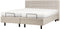 DUKE - Tweepersoonsbed - Lichtbeige - 180 x 200 cm - Polyester