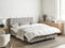 DUKE - Tweepersoonsbed - Lichtgrijs - 160 x 200 cm - Polyester