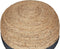 DUKI - Poef - Natuurlijk/Donkerblauw - 50 cm - Jute