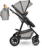 Lionelo Amber - 3in1 Kinderwagen - Reiswieg Buggy Autostoel - ADAC getest - Geveerde luchtbanden - Steen Grijs