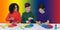 Kinetic Sand - Regenboogmix-set met speelzand in drie kleuren - Sensorisch speelgoed