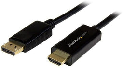 Startech.com DP2HDMM2MB - DisplayPort naar HDMI converterkabel - 2 m 4K 30Hz - Zwart