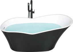 DULCINA - Badkuip - Zwart - 80 x 170 - Acryl