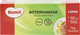 Dumil Boterhamzakjes L 150 Stuks