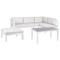 Beliani MESSINA - Loungeset voor 5 - Wit/Wit - Aluminium