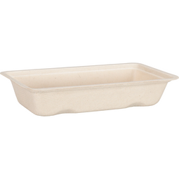 Depa® - ® Bak | Bagasse (suikerrietpulp) | A5 | snackbak | 15x7.7x3cm | naturel | 50 stuks