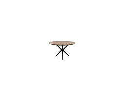 HSM Collection-Ronde Eettafel Zurich-80x80x76-Naturel/Zwart-Acacia/Metaal