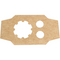 Klika - Inlay | voor sushibox | 150x95x40mm | karton | bruin/wit | 450 stuks