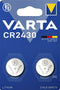 Varta - Batterij knoopcel CR2430 lithium blister à 2stuk | Blister a 2 stuk | 10 stuks
