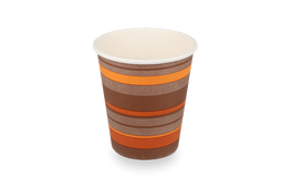 Klika - Kartonnen koffiebeker 300cc 10oz Ø90mm gestreept | 1000 stuks