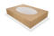 Klika - Cateringdozen kraft middel met venster 46x32x8cm BIO | 50 stuks