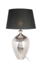 Lamp Base+shade Ball Line Aluminium Silver/black
