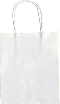Folia Paper - Papieren zakjes met handvat 110g/m² 18x21x8cm kraft wit set à 20 stuks