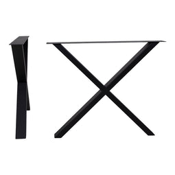 Nimes Legs For Dining Table - Legs For Dining Table Powder Coated In Black Design X