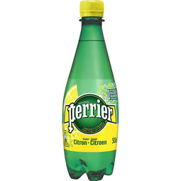 Perrier - Perrier aromatiserend bruiswater smaak citroen, fles van 50 cl, pak van 24 stuks