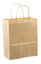 Papieren koordtas 18x08x22cm 50st bruin kraft