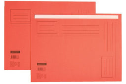 Quantore - Vouwmap A4 ongelijke zijde 230gr rood