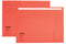 Quantore - Vouwmap A4 ongelijke zijde 230gr rood