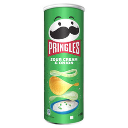 Pringles - Chips sour cream onion 165gr | Koker a 165 gram | 19 stuks