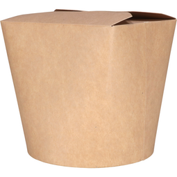 Depa® - ® Bak | Karton + PP | 26oz | Ø98mm | pasta box | 93mm | bruin | 500 stuks