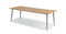 Reims Dining Table 240x100x76cm With Wooden Umbrella Cover (12053) - Steel Light Grey 17-5102 Tpg