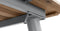 Reims Dining Table 240x100x76cm With Wooden Umbrella Cover (12053) - Steel Light Grey 17-5102 Tpg