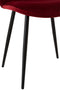 Jline Chair Claire Metal/textile Burgundy