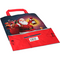 Klika - Tas | Kerstman | Papier | platte handgreep | 22x 10x29cm | draagtas | 50 stuks