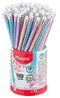 Maped - Potlood Black'peps pastel HB met gum display-koker à 72 stuks assorti