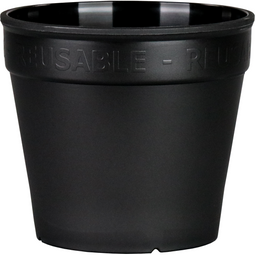 ÖkoCup - | Beker | PP | reusable | 150ml | 70mm | zwart | 20 stuks