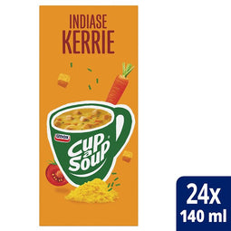 Unox - Cup-a-Soup Indiase kerrie 140ml | Doos a 24 portie | 4 stuks